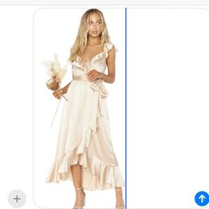 New Show Me Your MuMu Cream High Low Dress size Small